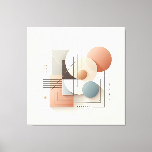 Dimensional Circle Flow キャンバスプリント (正面)