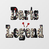 Dimensional Darts Legend写真ロゴ、 ウィンドウサイン (シート)