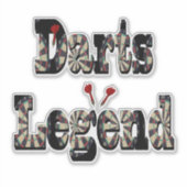 Dimensional Darts Legend写真ロゴ、 シール (正面)