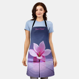 Dimensional Gladioli:ピンクと紫の最高傑作 エプロン