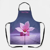 Dimensional Gladioli：ピンクと紫の最高傑作 エプロン (正面)