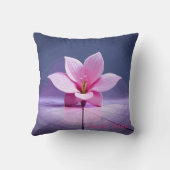 Dimensional Gladioli：ピンクと紫の最高傑作 クッション (裏面)