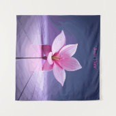 Dimensional Gladioli：ピンクと紫の最高傑作 タペストリー (正面(横))