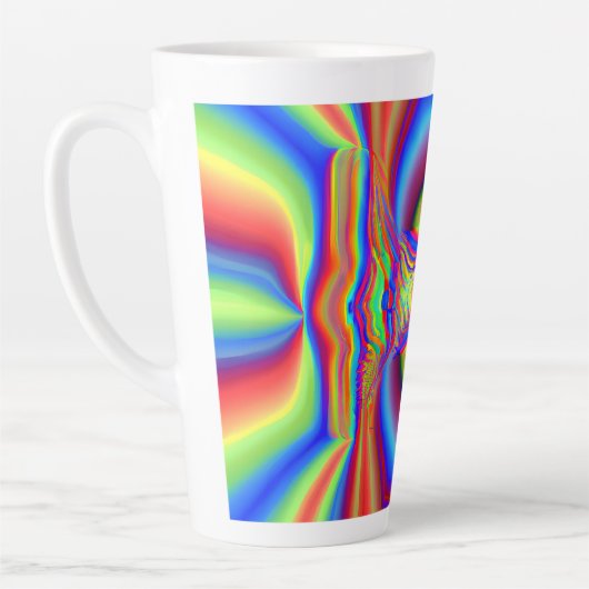 Dimensional Intersectionデジタルアート カフェラテマグ (左)