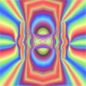 Dimensional Intersectionデジタルアート シール (正面)