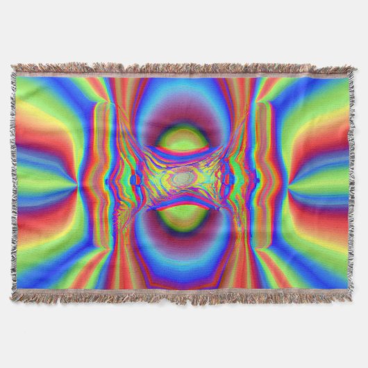 Dimensional Intersectionデジタルアート スローブランケット (正面)