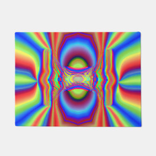 Dimensional Intersectionデジタルアート ドアマット