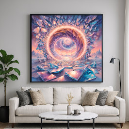 Dimensional Portal – シュールイラストレーションスタイル ポスター