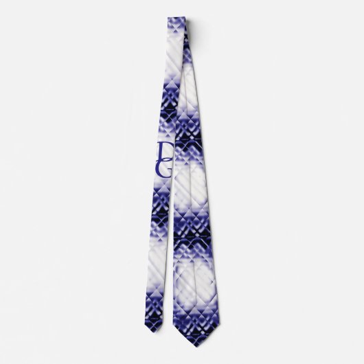 Dimensional Square-Navy-DG ネクタイ (裏面)