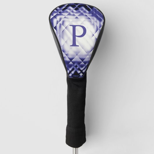 Dimensional Square-Navy-Pゴルフヘッドカバー ゴルフヘッドカバー (正面)