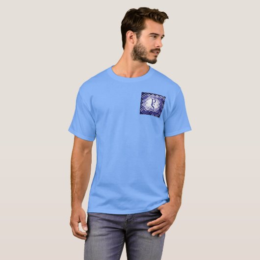 Dimensional Square-Navy-PS Tシャツ (正面フル)