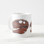 Dimetrodonのスカルの二重像のマグ コーヒーマグカップ (正面左)