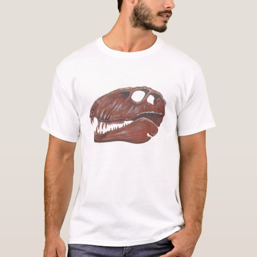 DimetrodonのスカルのTシャツ Tシャツ (正面)