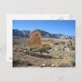 Dimetrodonの恐竜 ポストカード (正面/裏面)