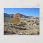 Dimetrodonの恐竜 ポストカード (正面)