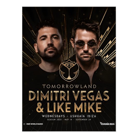 Dimitri Vegas & Like Mike - Ushuaïa ポスター (正面)