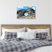 Dimmuborgir, Myvatn areaの溶岩窓 – アイスランド キャンバスプリント (インサイチュ (寝室))