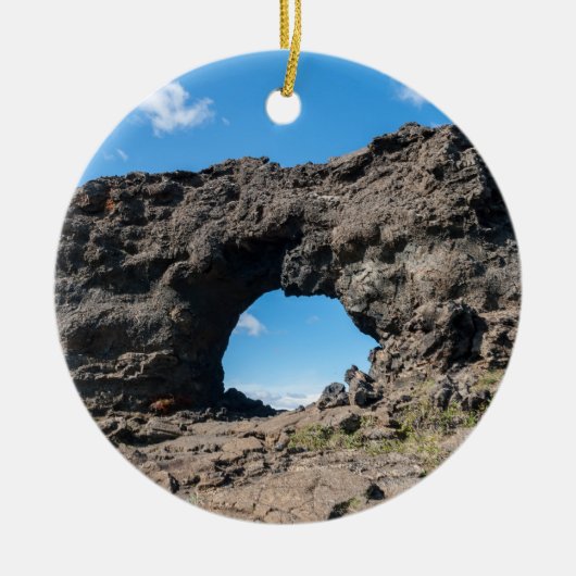 Dimmuborgir, Myvatn areaの溶岩窓 – アイスランド セラミックオーナメント (正面)