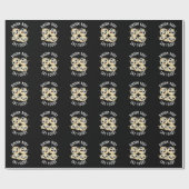 Dimsum体Say Food おもしろい Dimsum Pun Dark BG ラッピングペーパー (フラット)