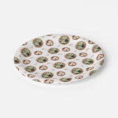 Dimsum水の色パターン ペーパープレート (アングル)