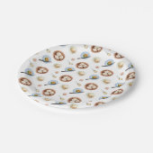 Dimsum水の色パターン ペーパープレート (アングル)