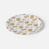 Dimsum水の色パターン ペーパープレート (アングル)