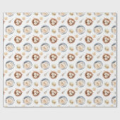 Dimsum水の色パターン ラッピングペーパー (フラット)