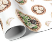 Dimsum水の色パターン ラッピングペーパー (ロールコーナー)