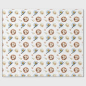 Dimsum水の色パターン ラッピングペーパー (フラット)