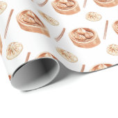 Dimsum水の色パターン ラッピングペーパー (ロールコーナー)