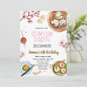 Dimsum birthday party invitation 招待状 (スタンド正面)