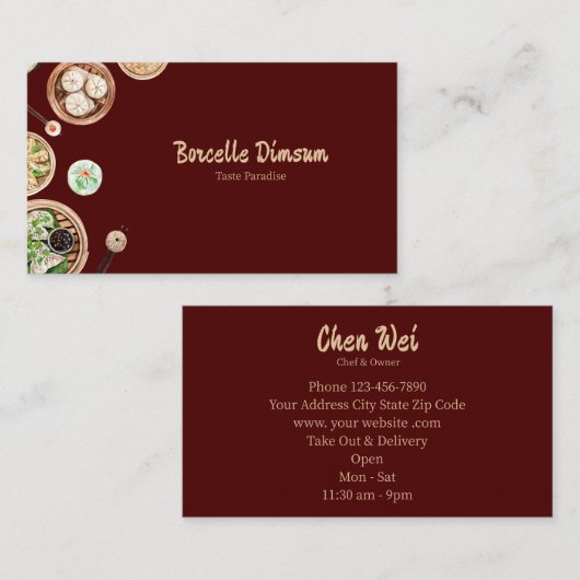 Dimsum Waterカラー 名刺 (正面/裏面)