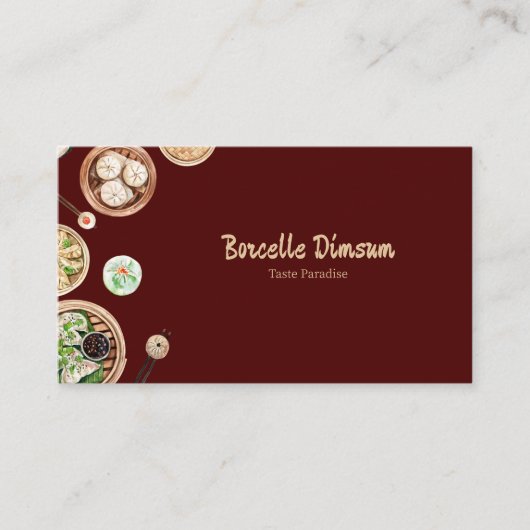 Dimsum Waterカラー 名刺 (正面)