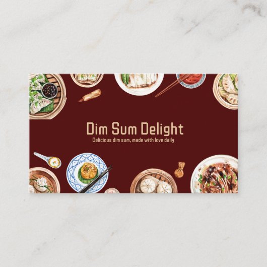 Dimsum Waterカラー 名刺 (正面)