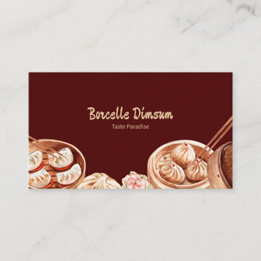 Dimsum Waterカラー 名刺 (正面)