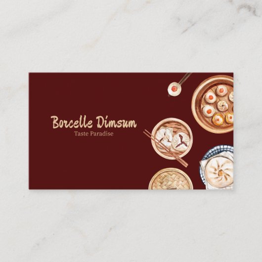 Dimsum Waterカラー 名刺 (正面)