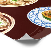 Dimsum Water Colorビジネス ポスター (角)