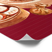 Dimsum Water Colorビジネス ポスター (角)