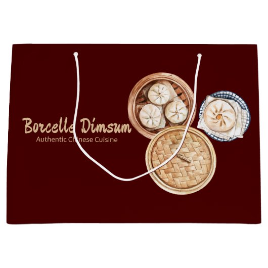 Dimsum Water Colorビジネス ラージペーパーバッグ (正面)