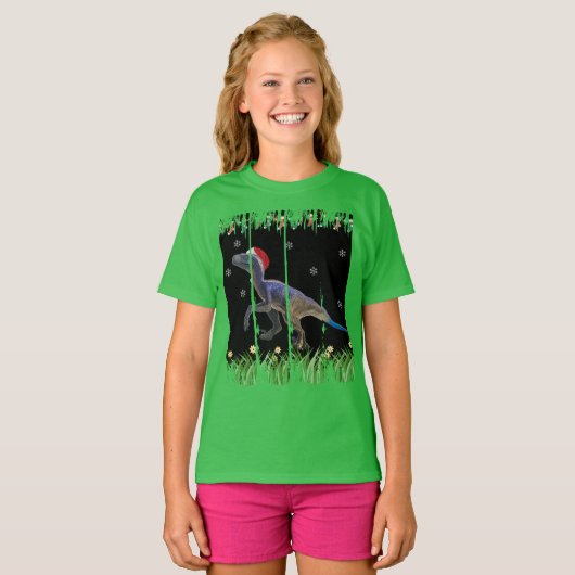 DinクールのクカスタムリスマスKidのTシャツ Tシャツ (正面フル)