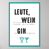 DIN A4ポスター「GIN GEHT AUCH」 ポスター (正面)