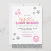 DINAディスコ女性のカーボーイ砂漠バチェロレッテ招待状 招待状 (正面)