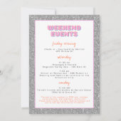 DINAディスコ女性のカーボーイ砂漠バチェロレッテ招待状 招待状 (裏面)