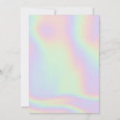 DINAホログラフィック宇宙女性のカーボーイバチェロレッテ 招待状 (裏面)