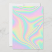 DINAホログラフィック宇宙女性のカーボーイバチェロレッテ 招待状 (裏面)