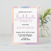 DINAホログラフィック宇宙女性のカーボーイバチェロレッテ 招待状 (スタンド正面)