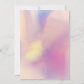 DINAホログラフィック宇宙女性のカーボーイバチェロレッテ 招待状 (裏面)