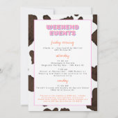 DINA宇宙女性のカーボーイデザートレッツナッシュティバッハI 招待状 (裏面)