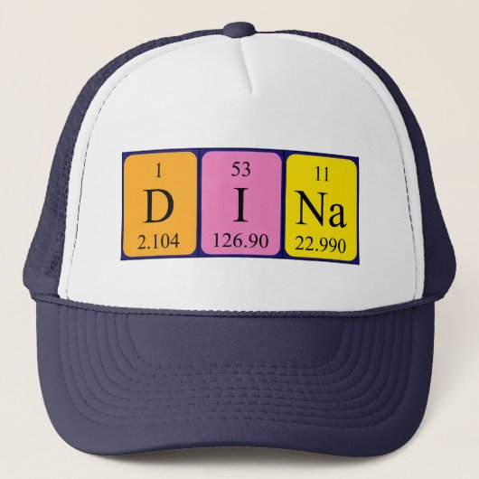 Dina定期的なテーブル名hat キャップ (正面)