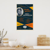 Dinah Washington jazz poster - Dinah Jams ポスター (キッチン)